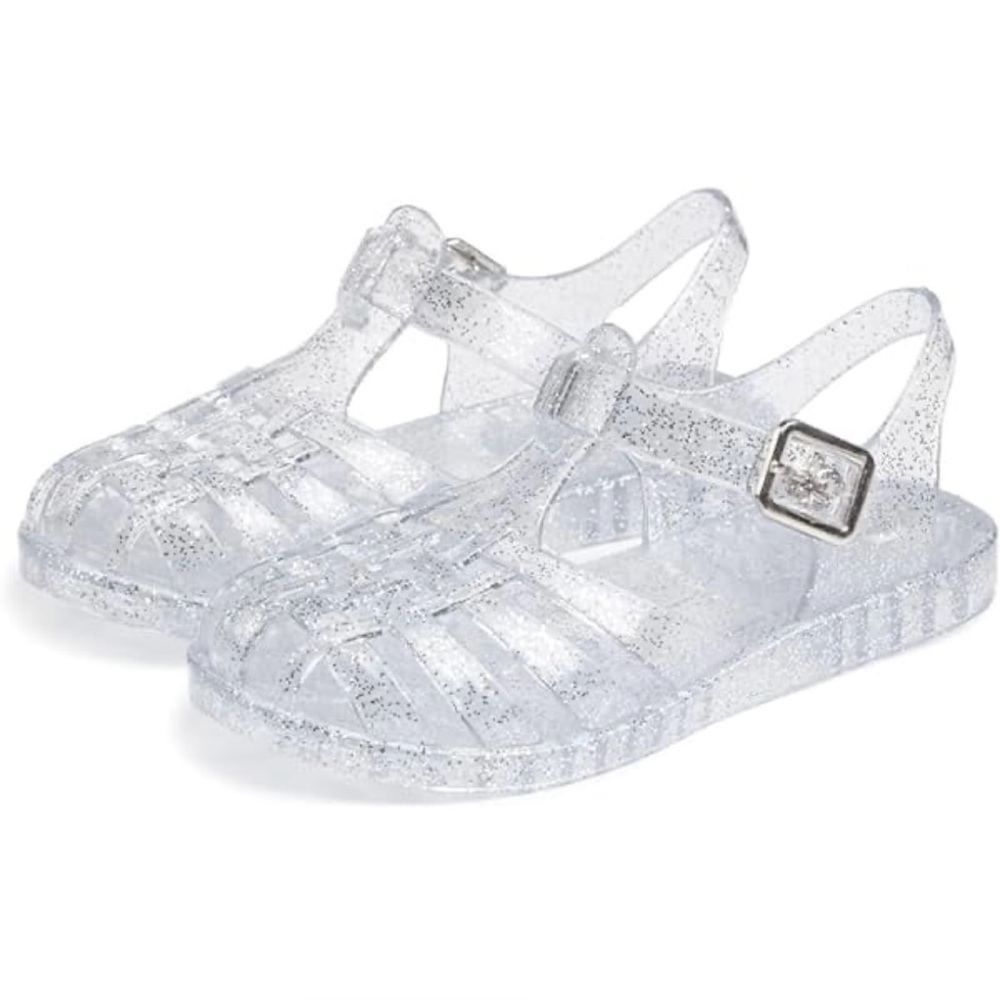 Kids Glitter Jelly Sandals Shoes CAT & JACK SIZE 2 NWT